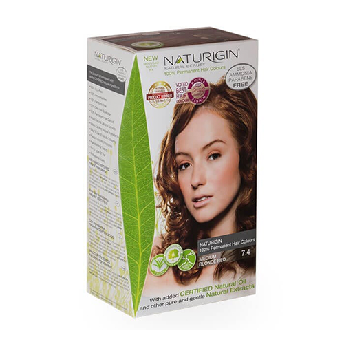Naturigin Hair Colour 7.4 Medium Blonde Red 110g