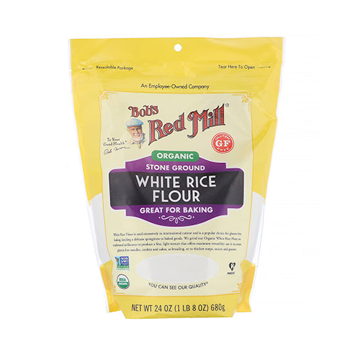 Bob's Red Mill Organic Stone Ground White Rice Flour 680g