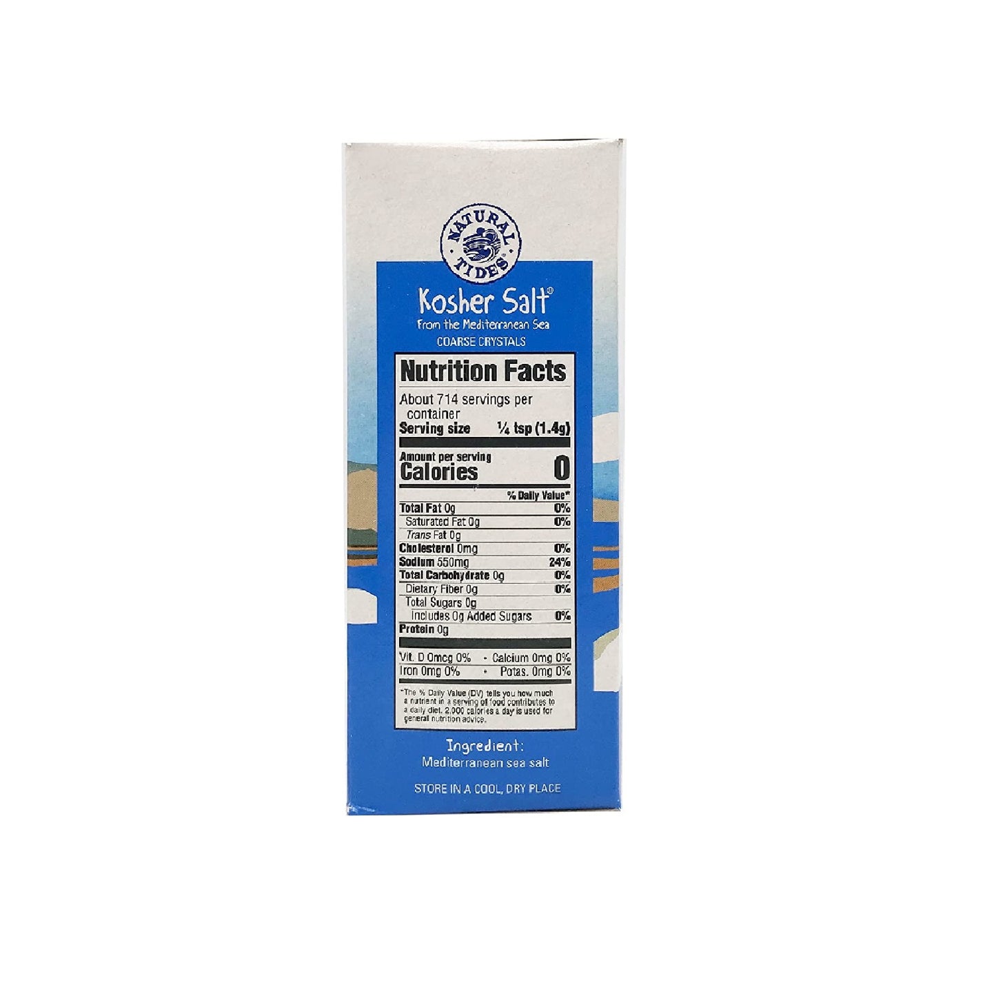 Natural Nectar Mediterranean Kosher Salt Coarse 1kg