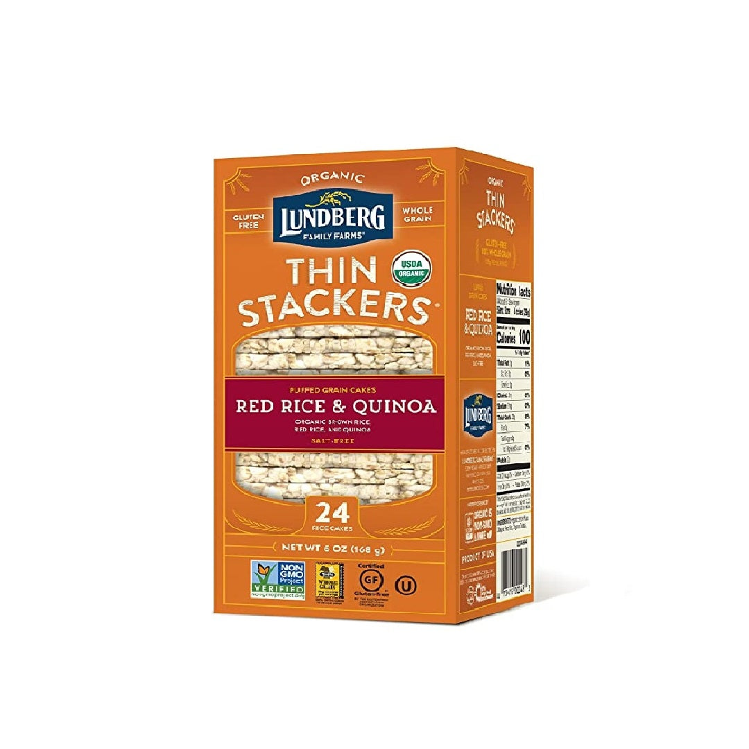 Lundberg Organic Thin Stackers Red Rice & Quinoa 167g