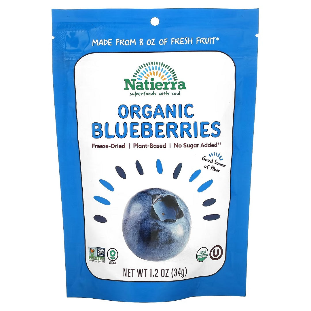 Natierra Organic Freeze-Dried Blueberries 34g