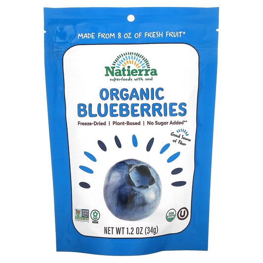 Natierra Organic Freeze-Dried Blueberries 34g