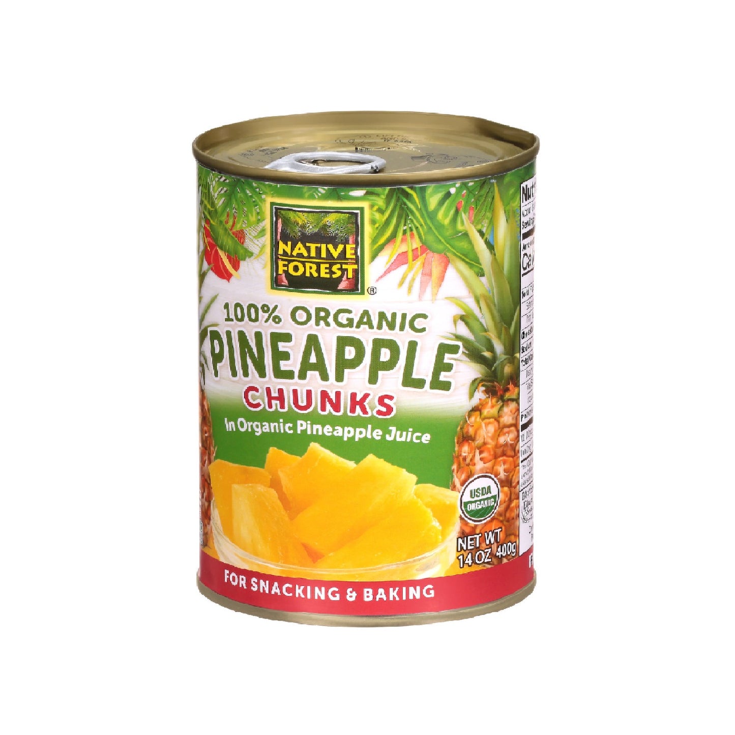 Native Forest 100% organic Pineapple Chunks 400g