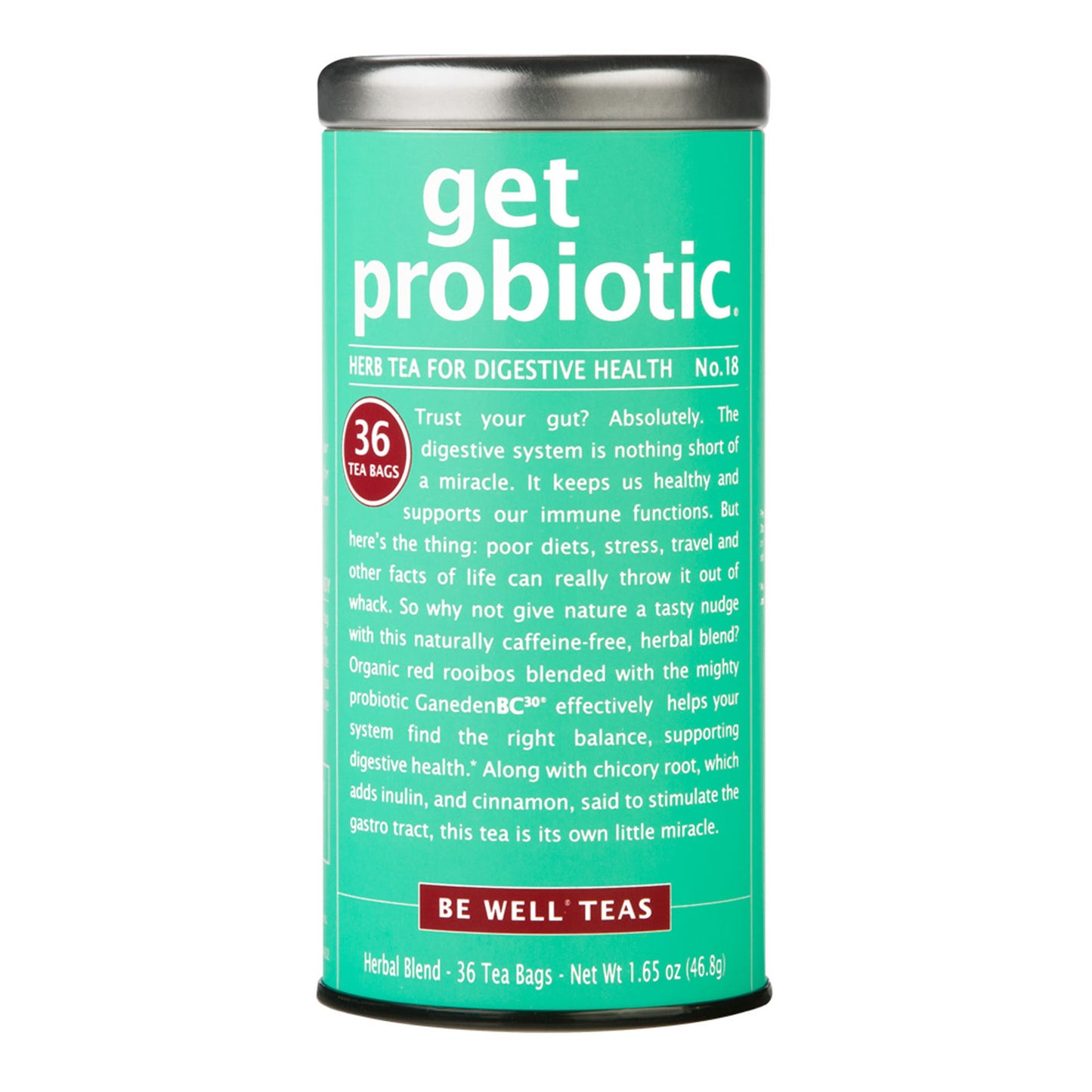Republic Of Tea Get Probiotic 36 Tea Bags