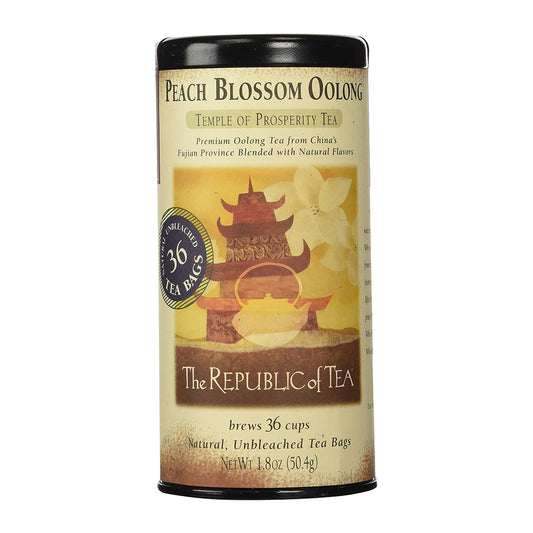 Republic Of Tea Peach Blossom Oolong 36 Tea Bags