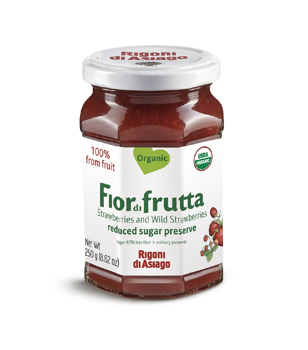 Fiordifrutta Organic Strawberry Fruit Spread 250g