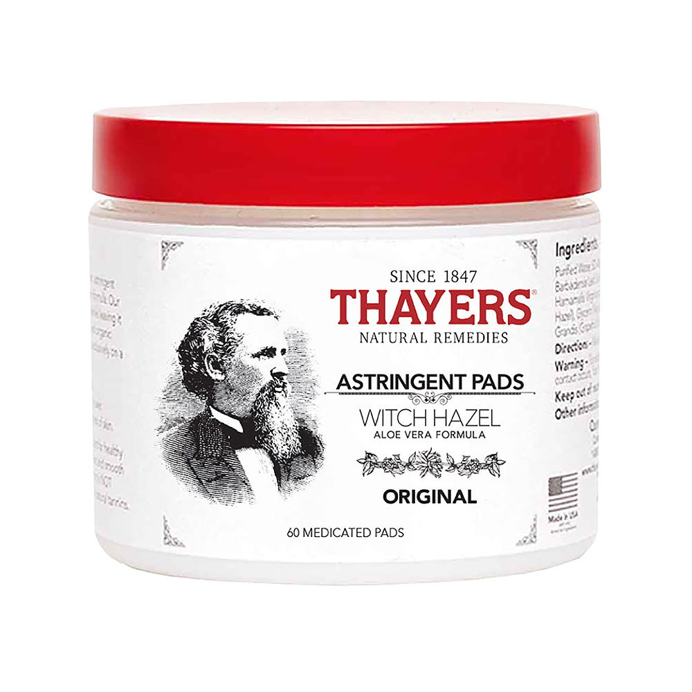 Thayers Original Witch Hazel Astringent Pads 60 pads