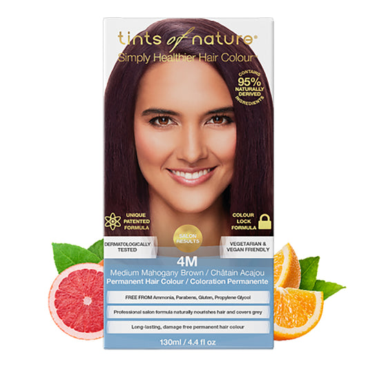 Tints of Nature 4M Medium Mahogany Brown Hair Color 130ml