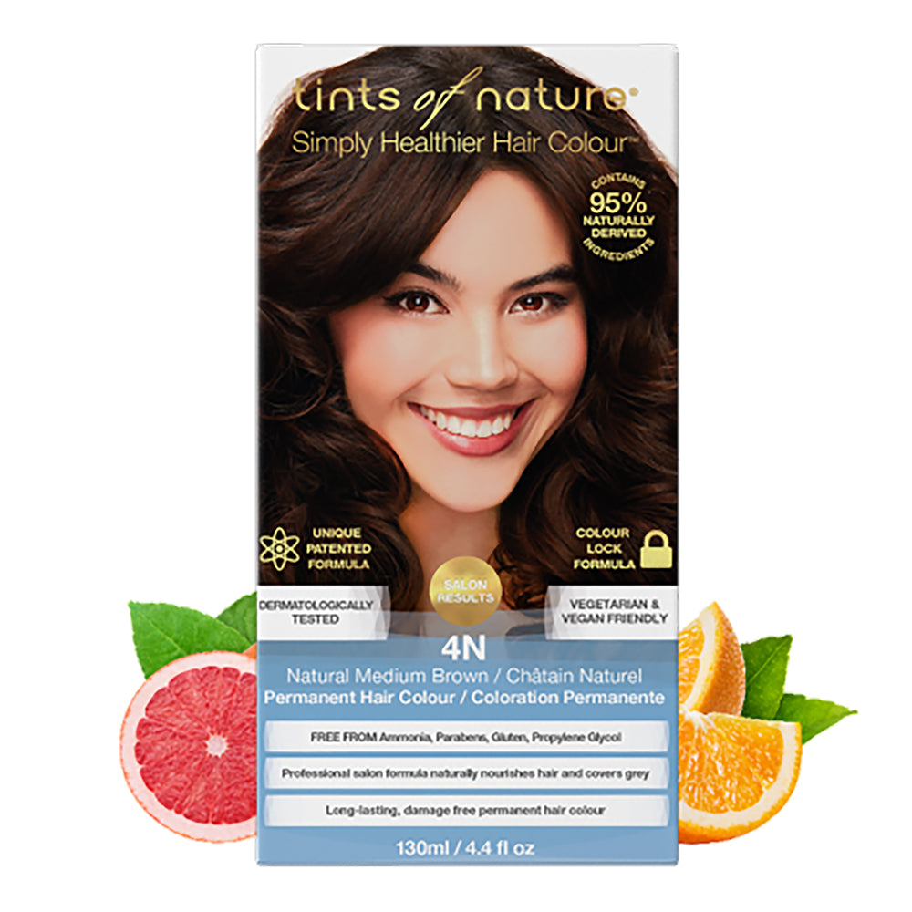 Tints of Nature 4N Natural Medium Brown Hair Color 130ml
