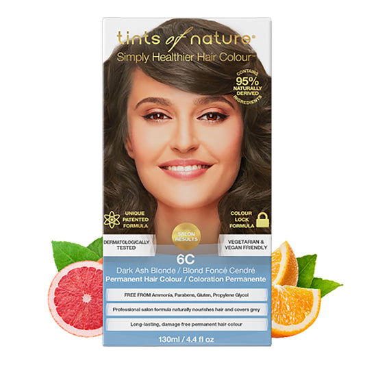 Tints of Nature 6C Dark Ash Blonde Hair Color 130ml