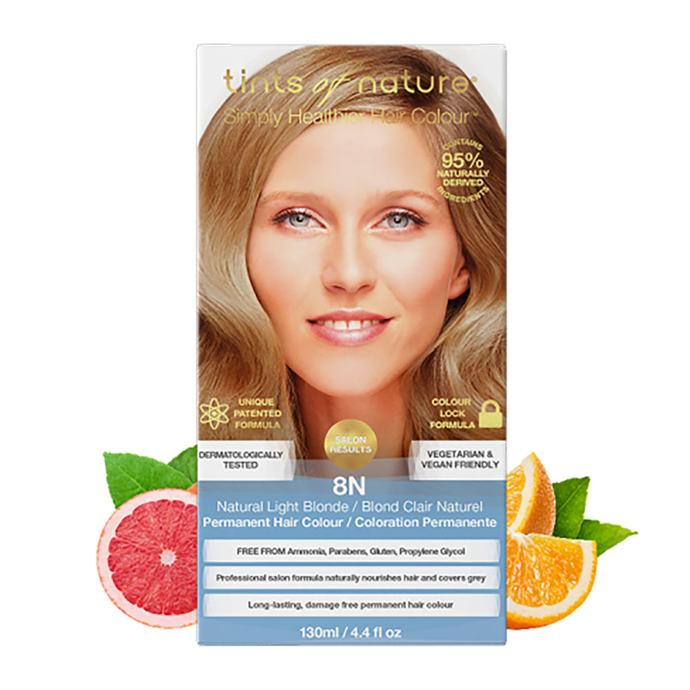 Tints of Nature 8N Natural Light Blonde Hair Color 130ml