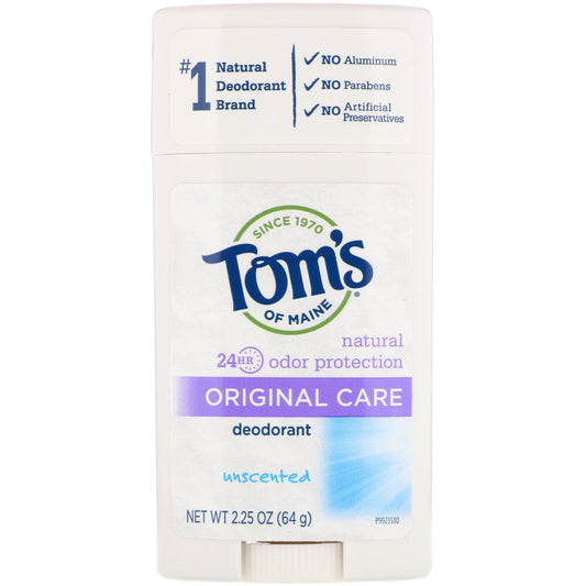 Tom's of Maine Unscented Original Care Stick Deodorant 64g