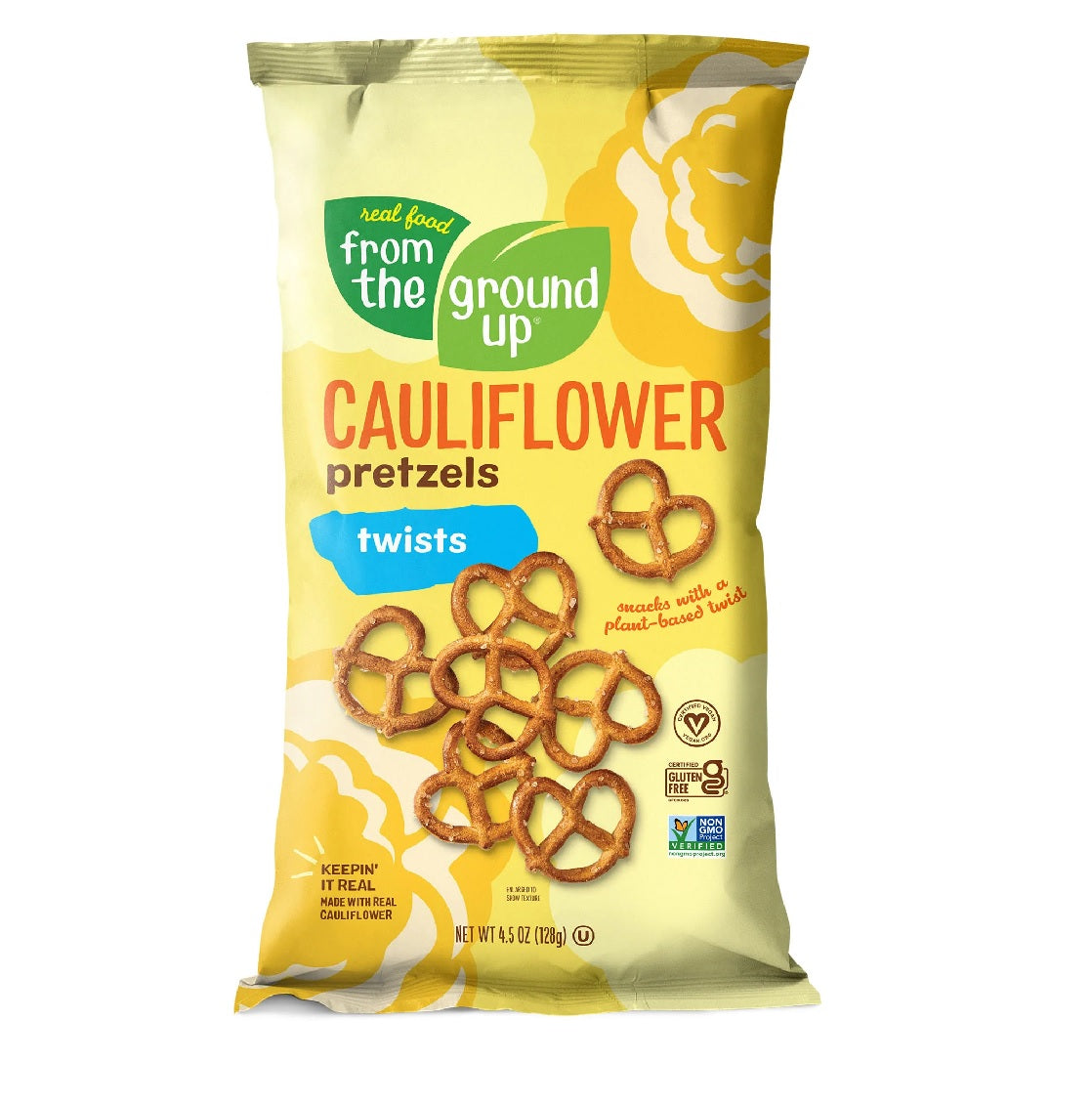From The Ground Up Cauliflower Pretzels Original 128g