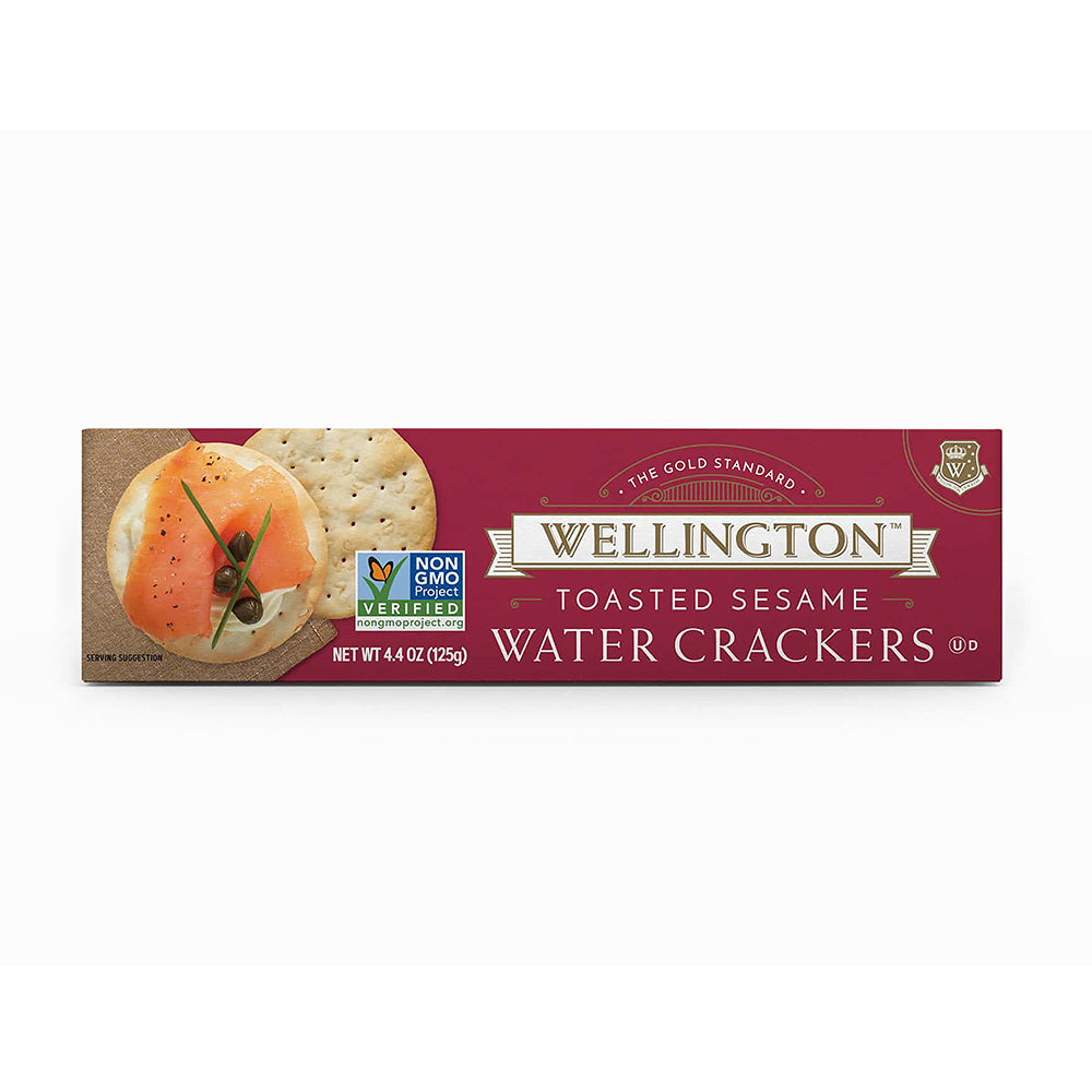 Wellington Toasted Sesame Water Crackers 125g
