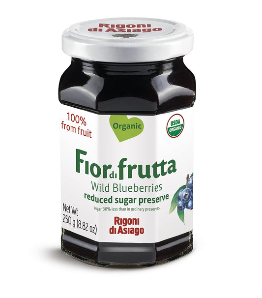 Fiordifrutta Organic Wild Blueberry Fruit Spread 250g