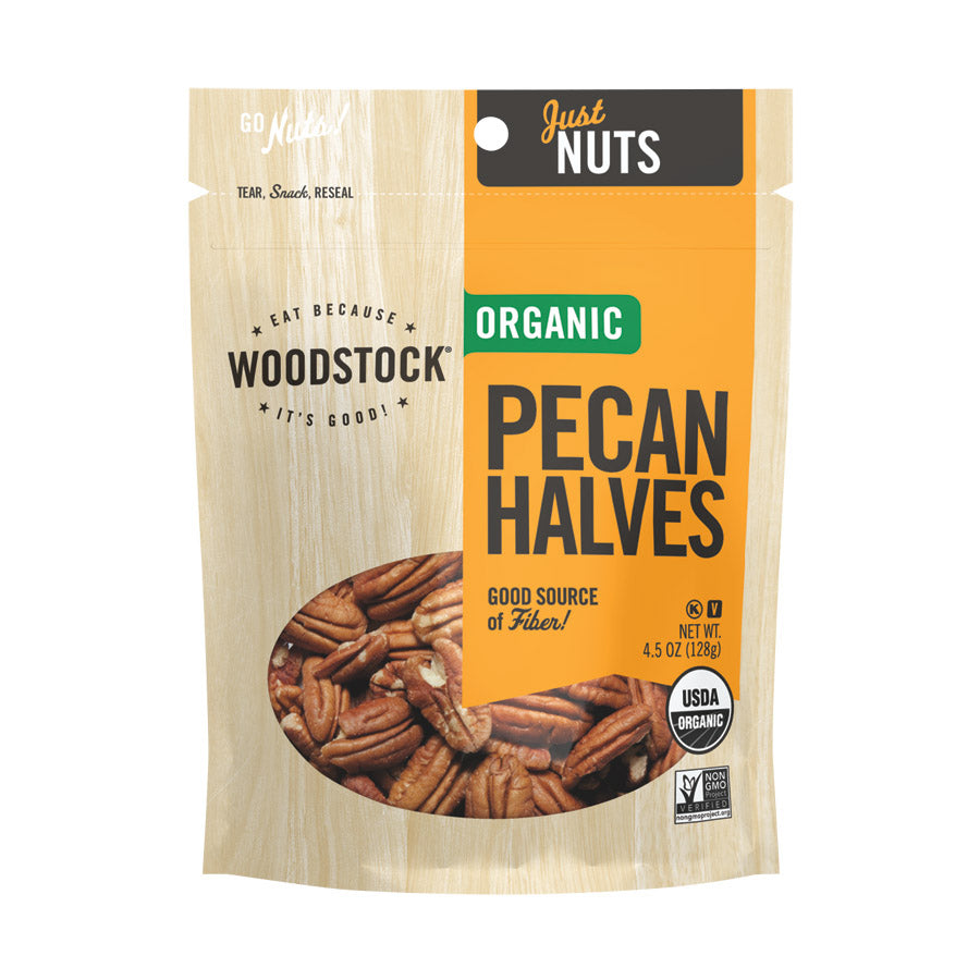 Woodstock Farms Organic Pecan Halves 128g