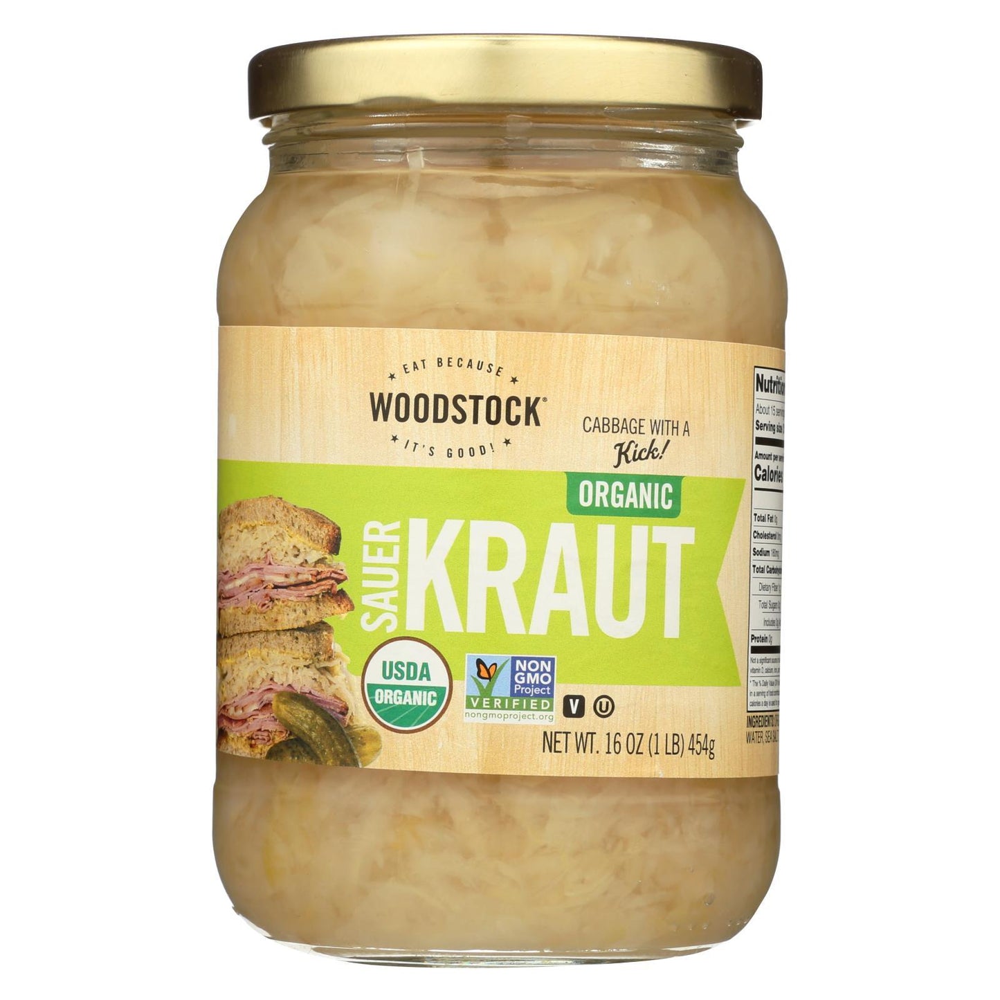 Woodstock Farms Organic Sauerkraut 454g