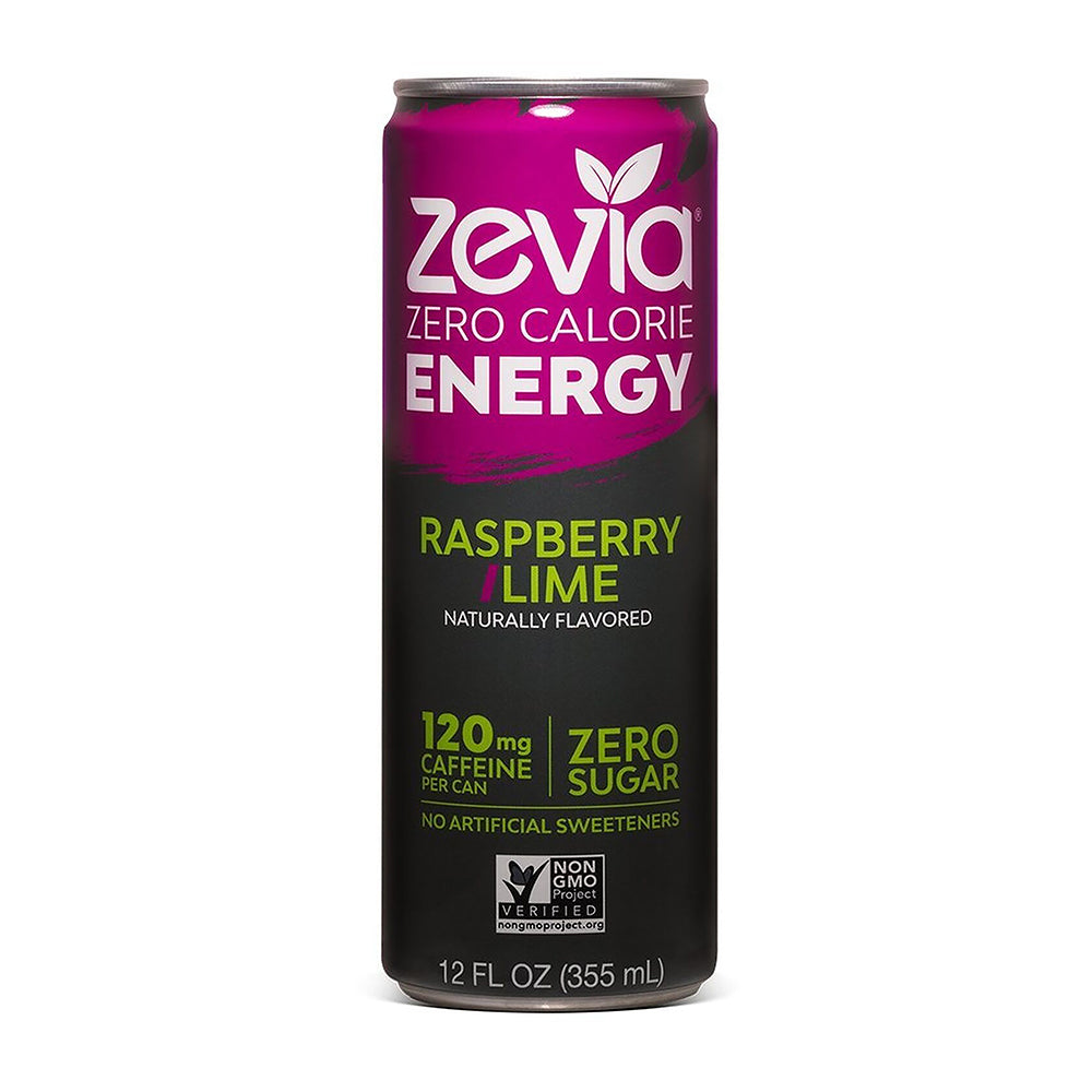 Zevia Zero Calorie Energy Raspberry Lime 355ml