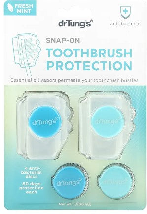 Dr Tungs Snap-on Toothbrush Protection 2pcs