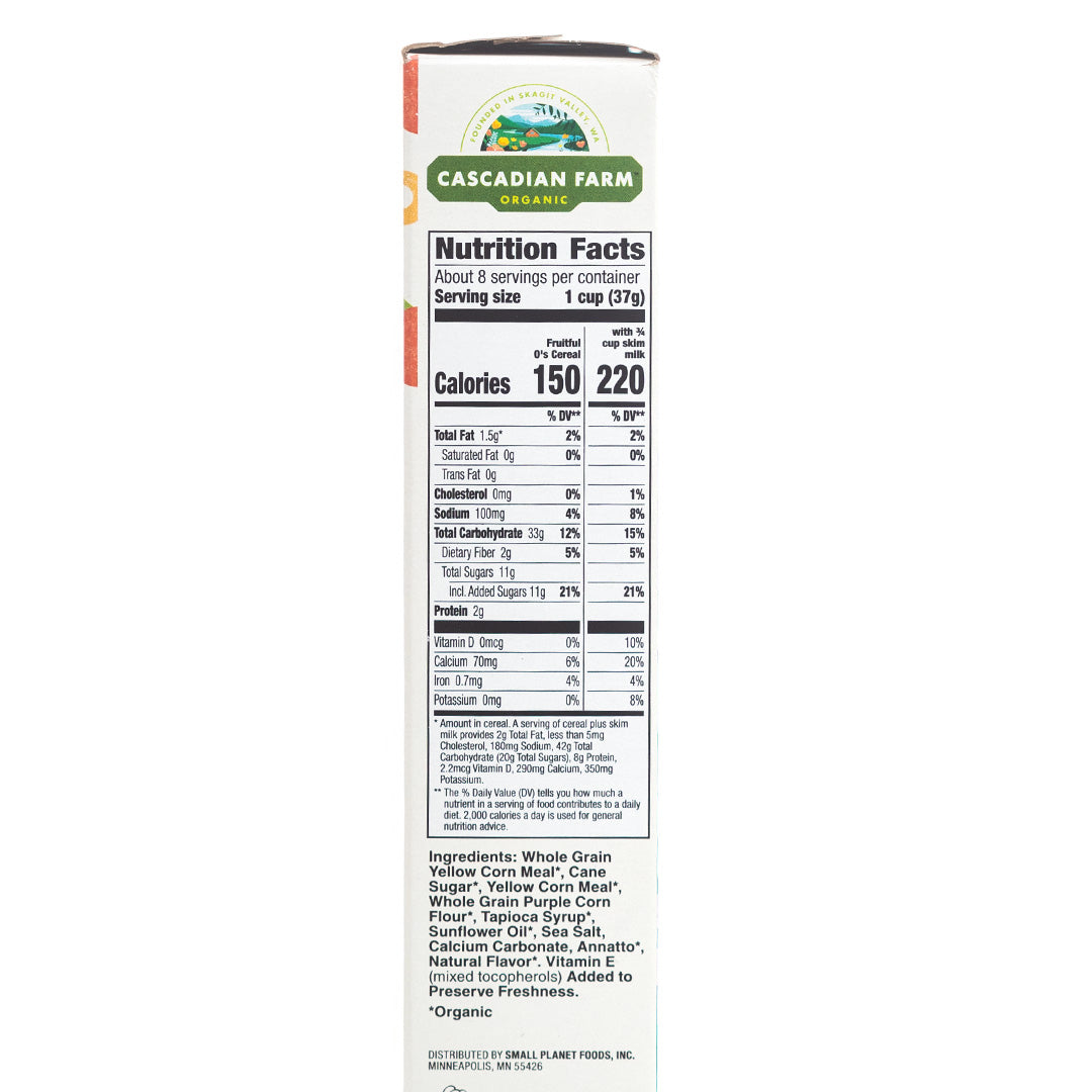 Cascadian Farms Organic Fruitful Os Cereal 289g
