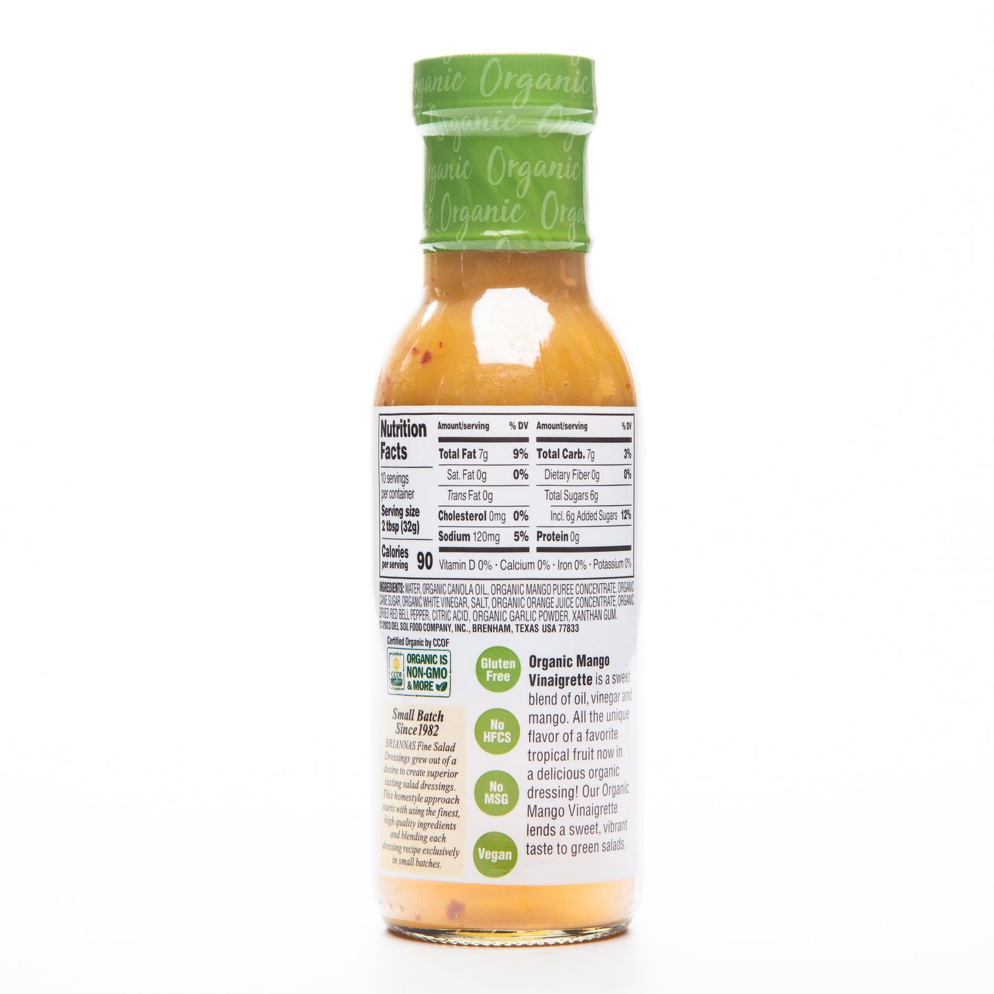 Brianna's Organic Mango Vinaigrette Dressing 296ml