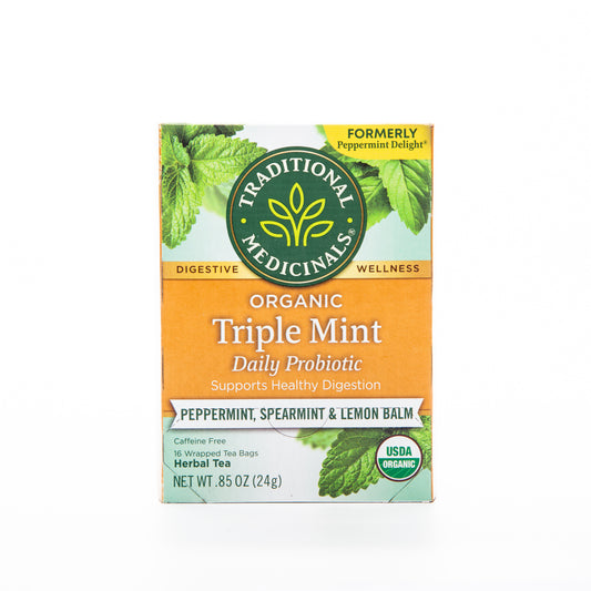 Traditional Medicinals Organic Triple Mint Daily Probiotic 16 Tea Bags