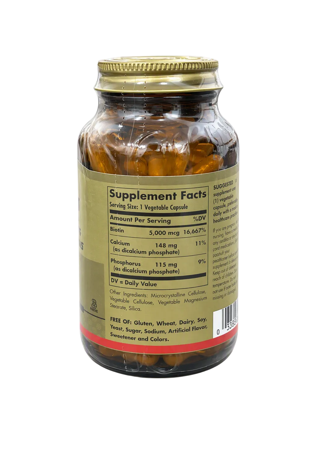 Solgar Biotin 5,000mcg 100 Capsules