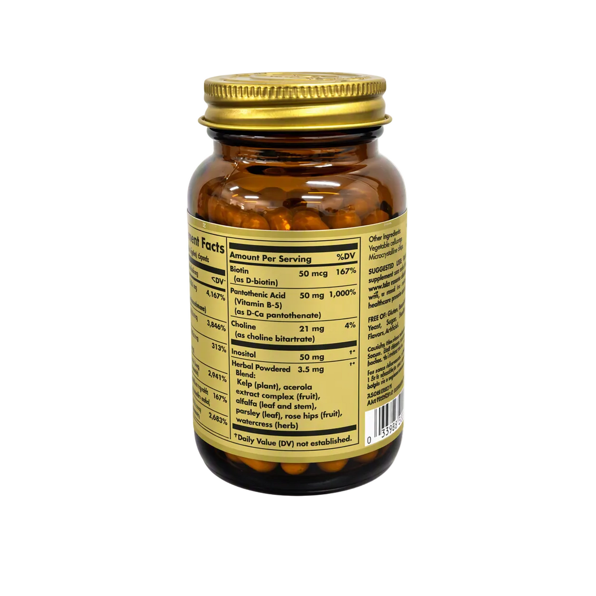 Solgar B-Complex "50" 100 Vegetable Capsules