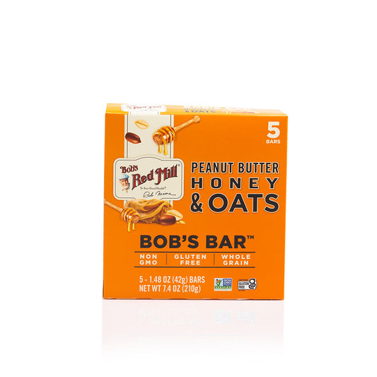 Bob's Red Mill Peanut Butter Honey & Oats Bob's Bar 5 - 42g