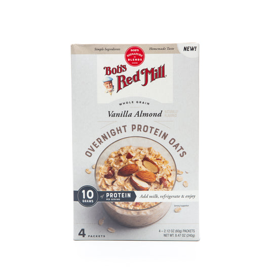 Bob's Red Mill Vanilla Almond Overnight Protein Oats 4 - 60g