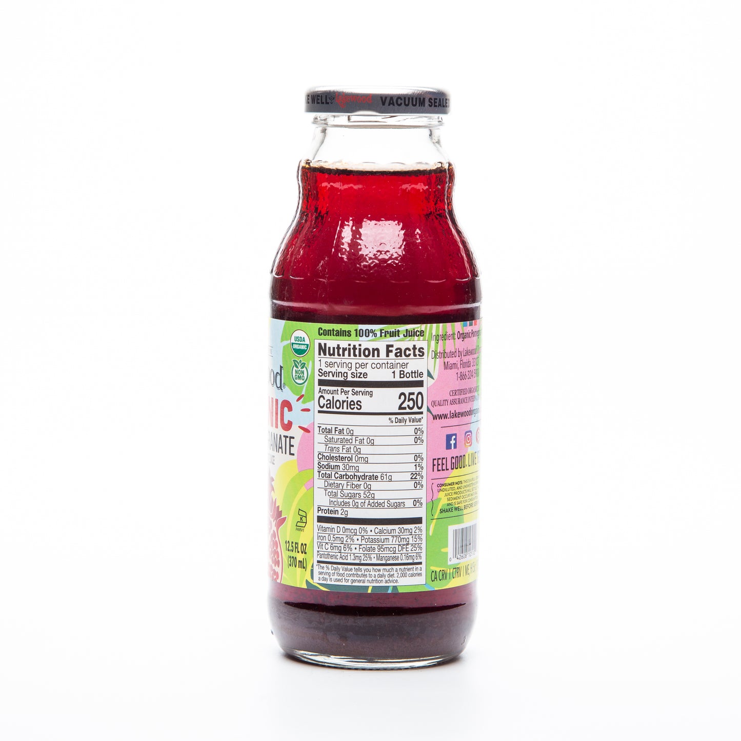 Lakewood Organic Pure Pomegranate 370ml