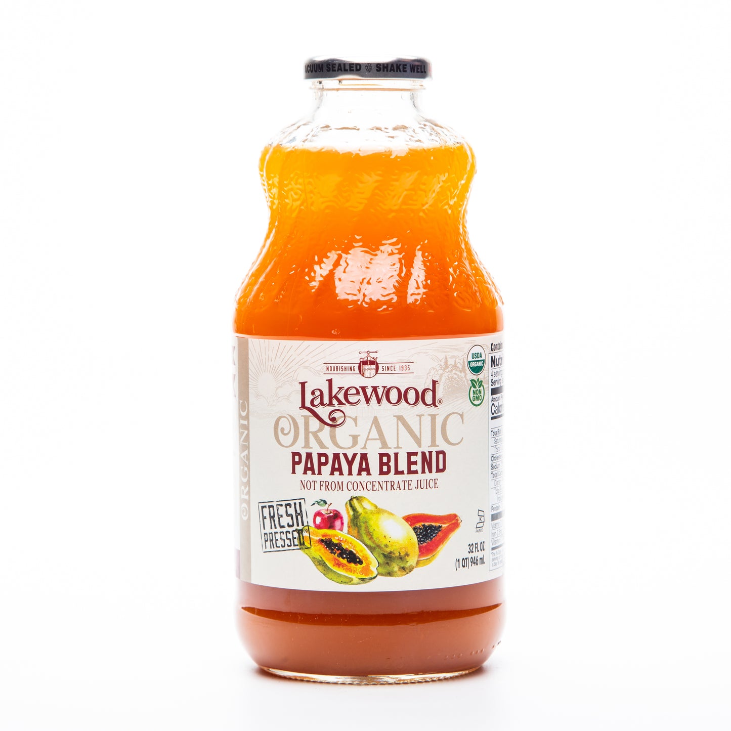 Lakewood Organic Papaya Juice Blend 946ml