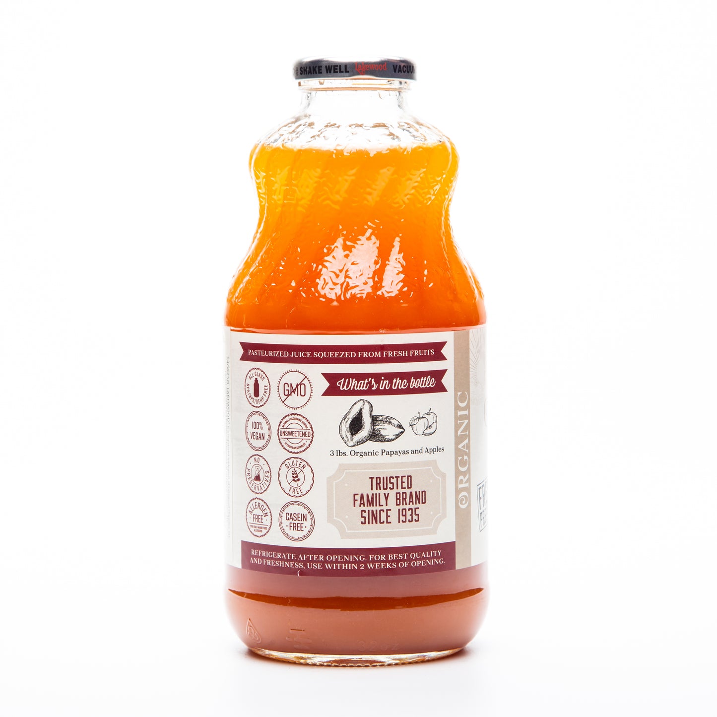 Lakewood Organic Papaya Juice Blend 946ml