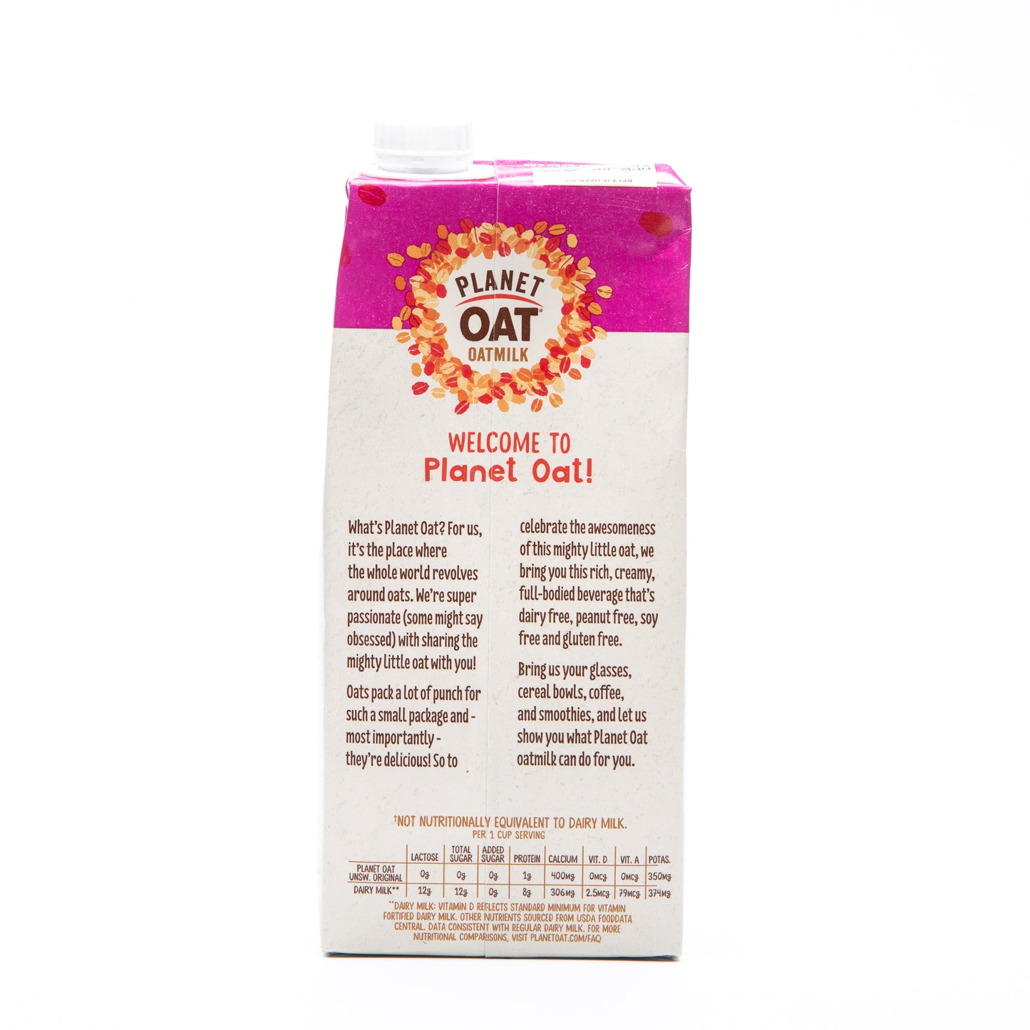 Planet Oat Original Unsweetened Oatmilk 1.54l