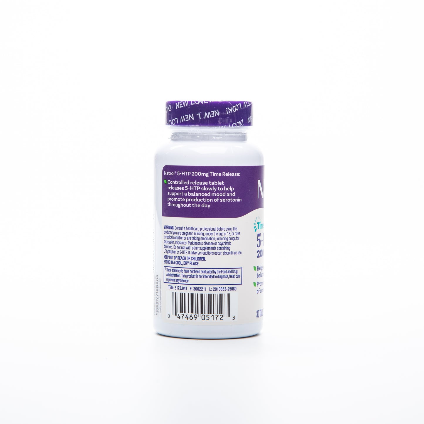 Natrol 5-HTP 200mg Time Release 30 Tablets