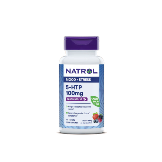 Natrol 5 HTP Fast Dissolve Berry 100mg 30 Tablets