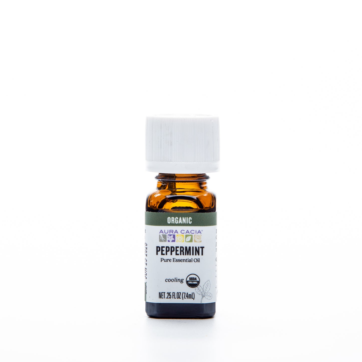 Aura Cacia Organic Essential Oil Peppermint 7.4ml