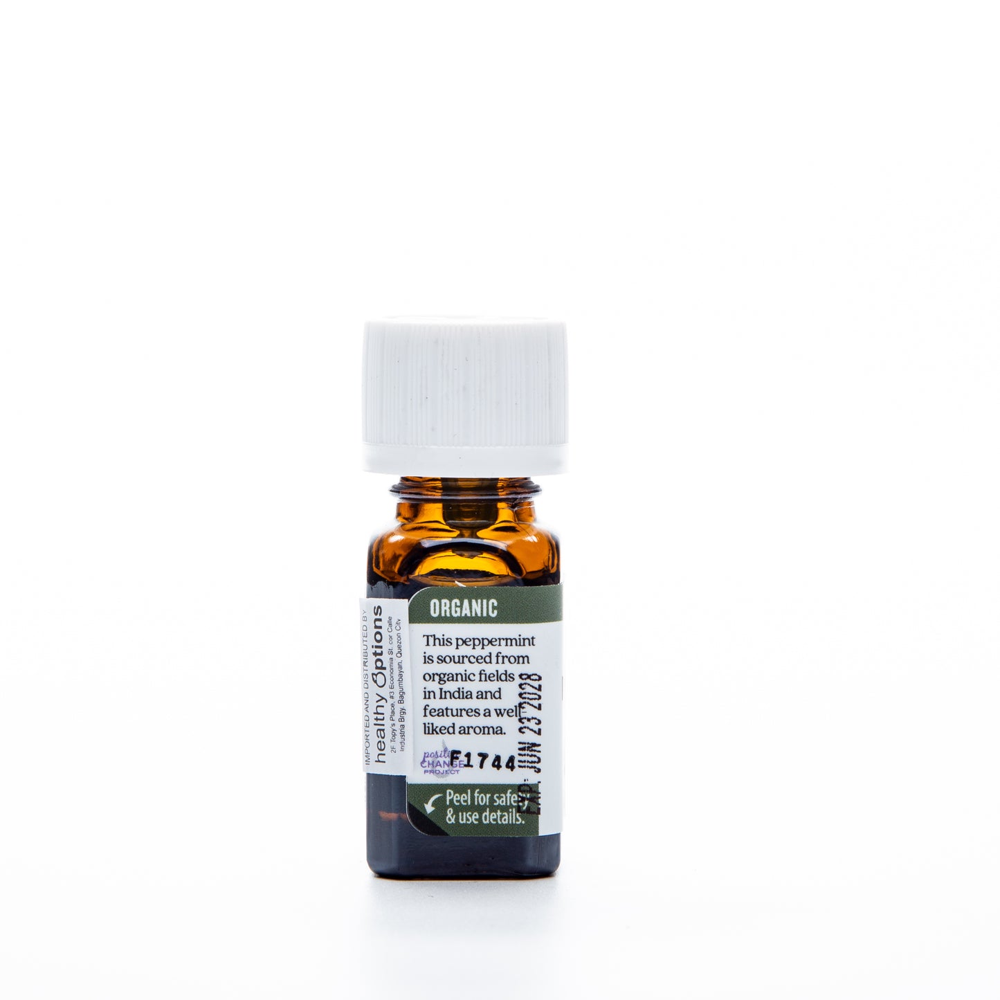 Aura Cacia Organic Essential Oil Peppermint 7.4ml