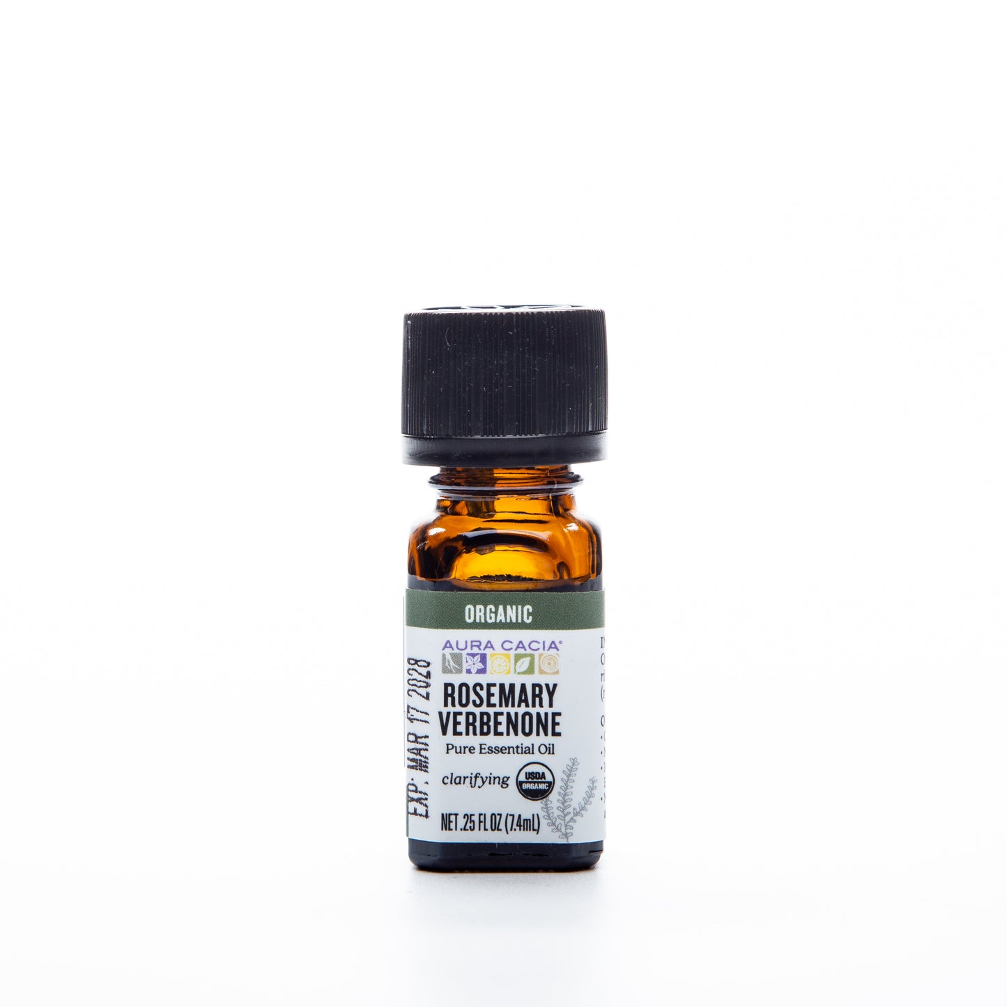 Aura Cacia Organic Essential Oil Rosemary Verbenone 7.4ml