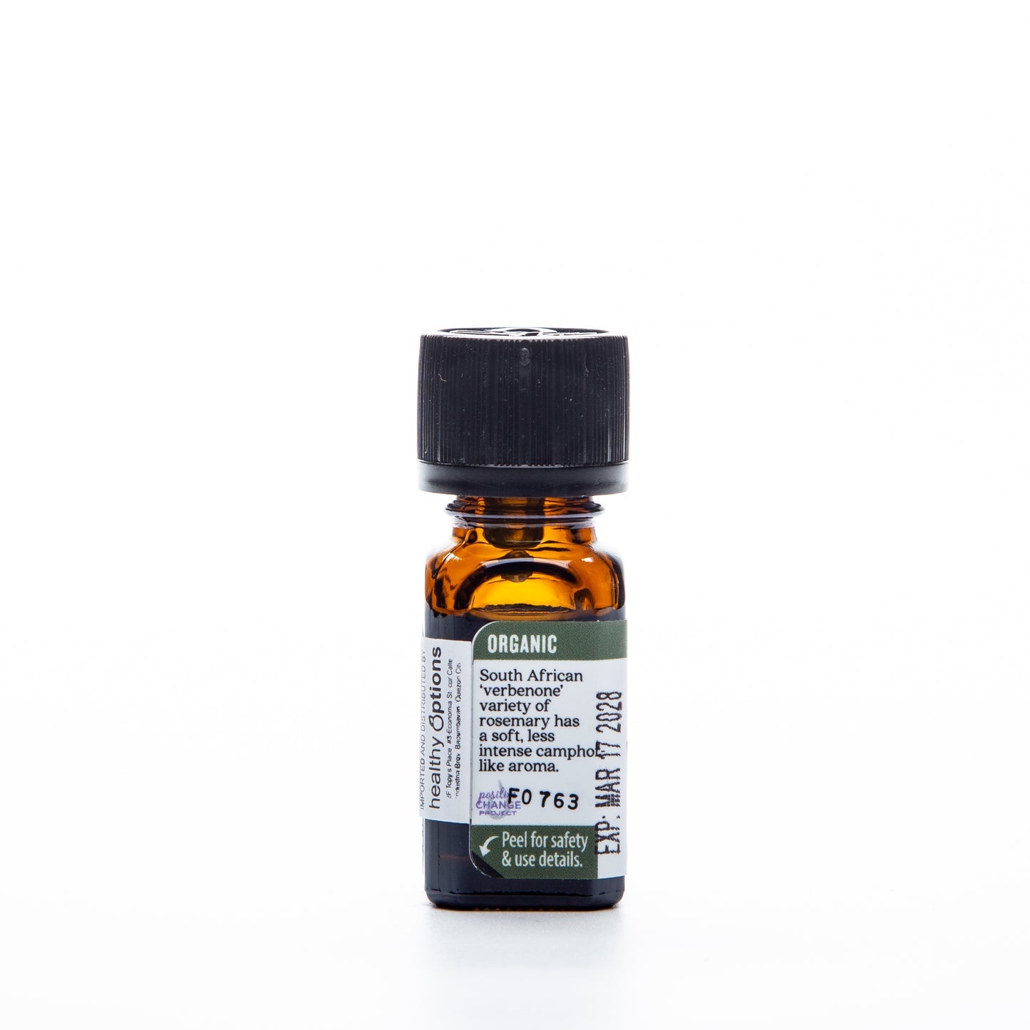 Aura Cacia Organic Essential Oil Rosemary Verbenone 7.4ml