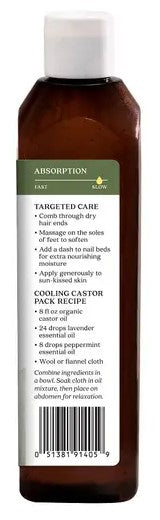 Aura Cacia Organic Castor Oil Skin Care 473ml