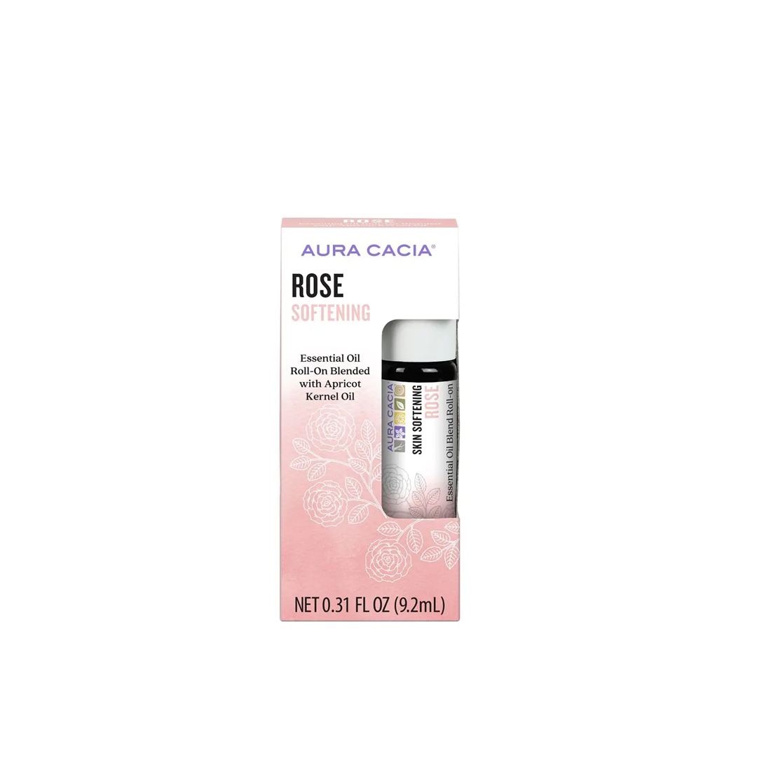 Aura Cacia Rose Softening Roll On Oil 9.2ml