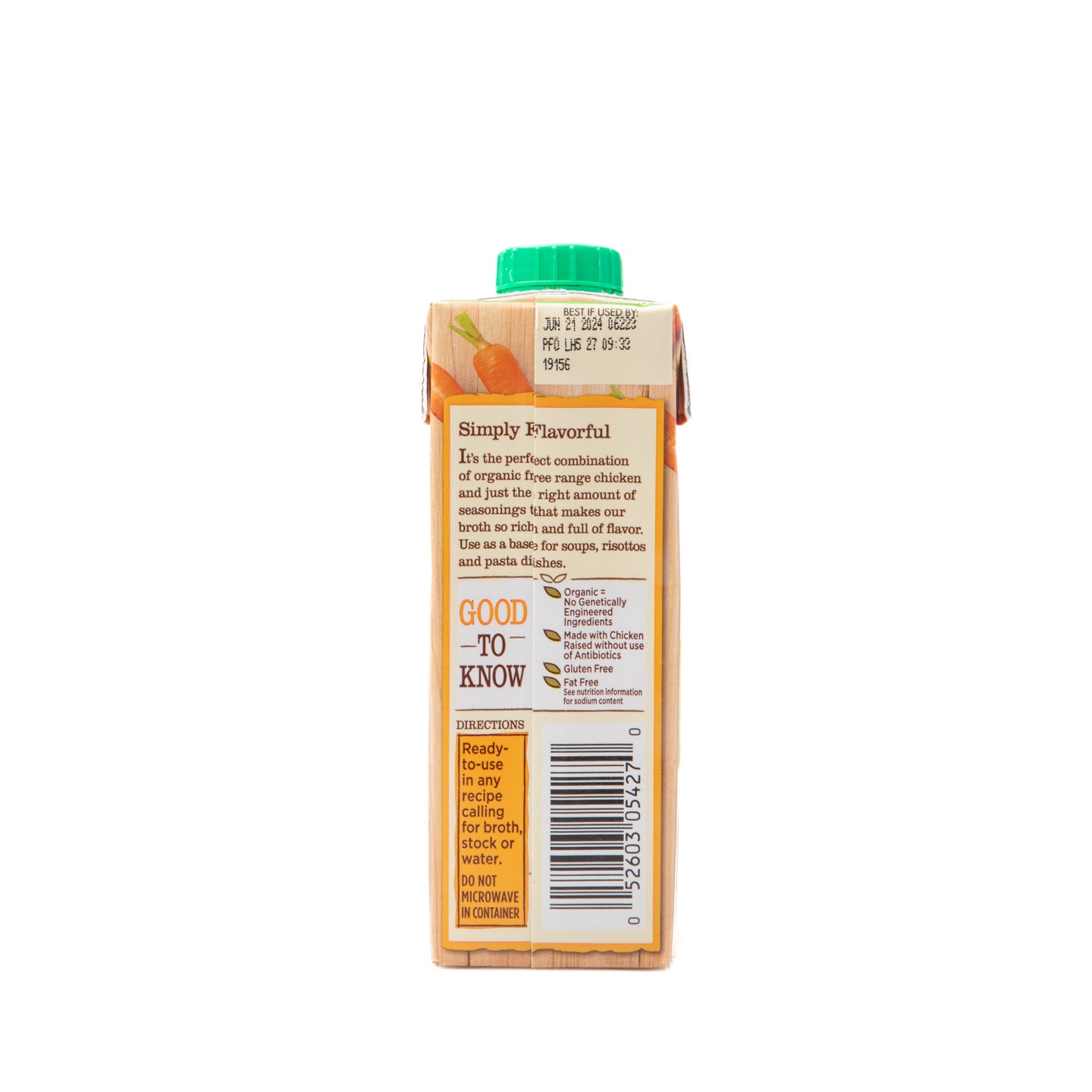 Pacific Organic Free Range Chicken Broth 240ml