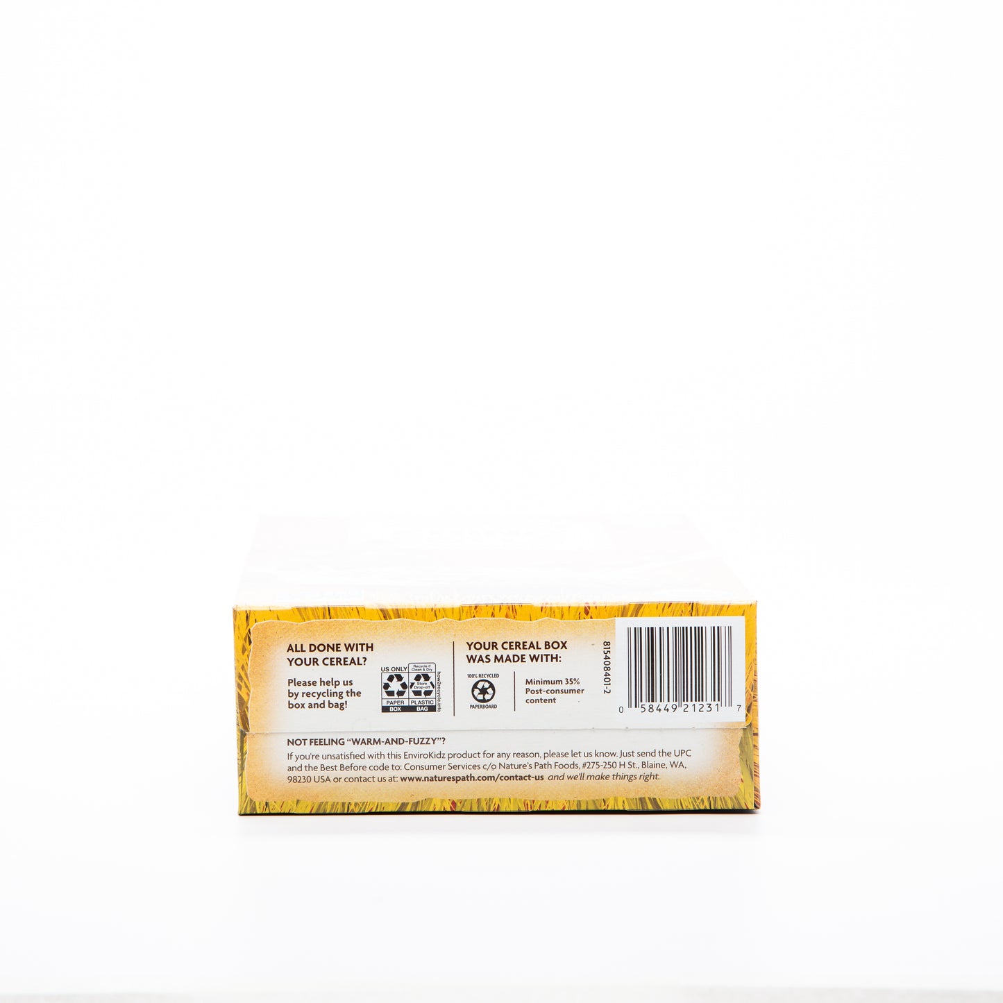 Nature's Path Envirokidz Organic Cinnamon Bun Rhino Rolls Cereal 269g