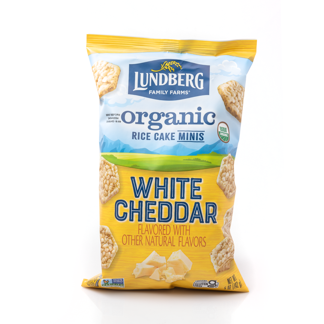 Lundberg White Cheddar Rice Cake Minis 142g