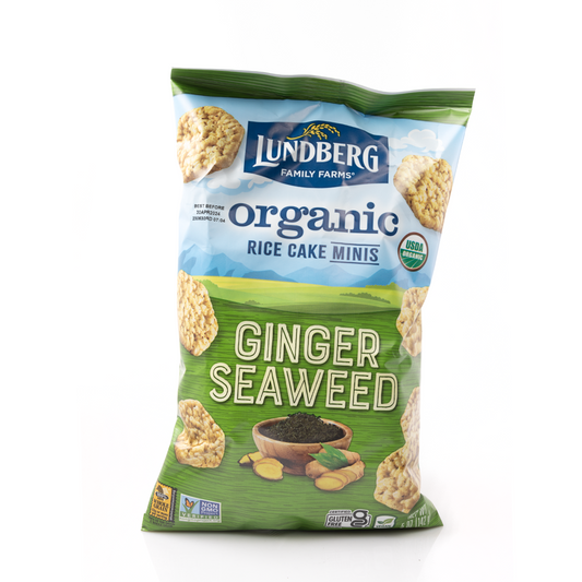 Lundberg Ginger Seaweed Rice Cake Minis 142g