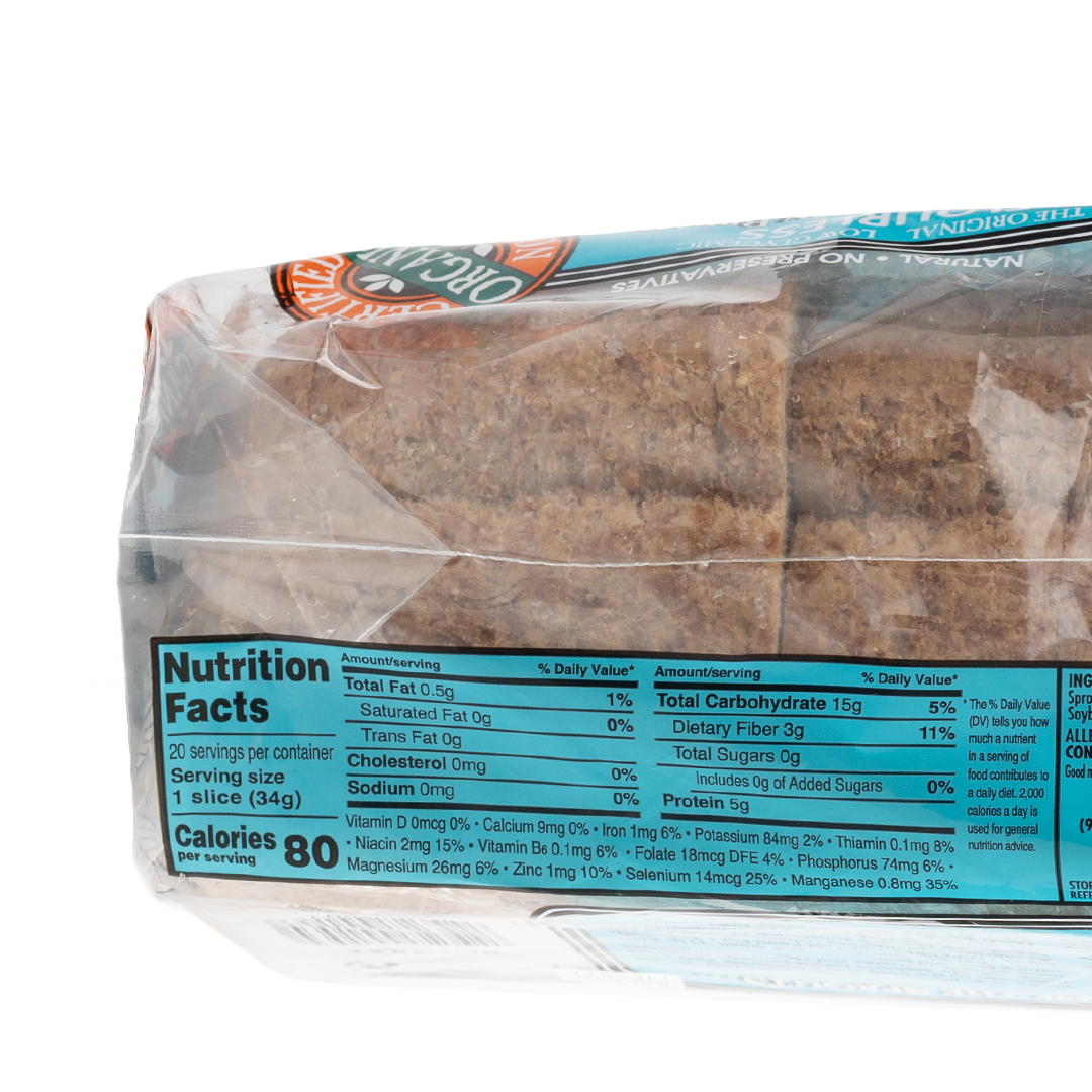 Frozen Food for Life Ezekiel Low Sodium Sprouted Whole Grain Bread 680g