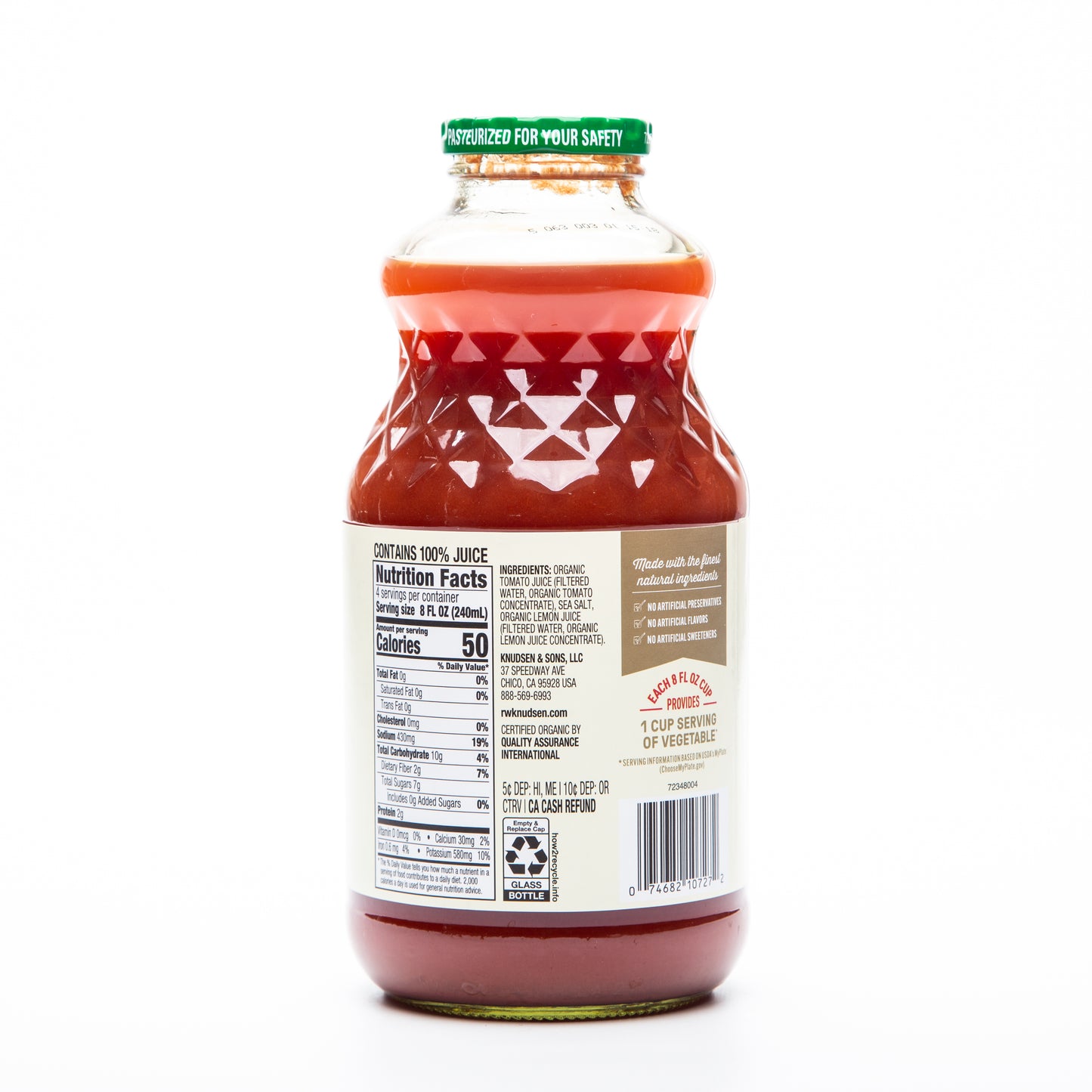 R.W Knudsen Organic Tomato Juice 946ml