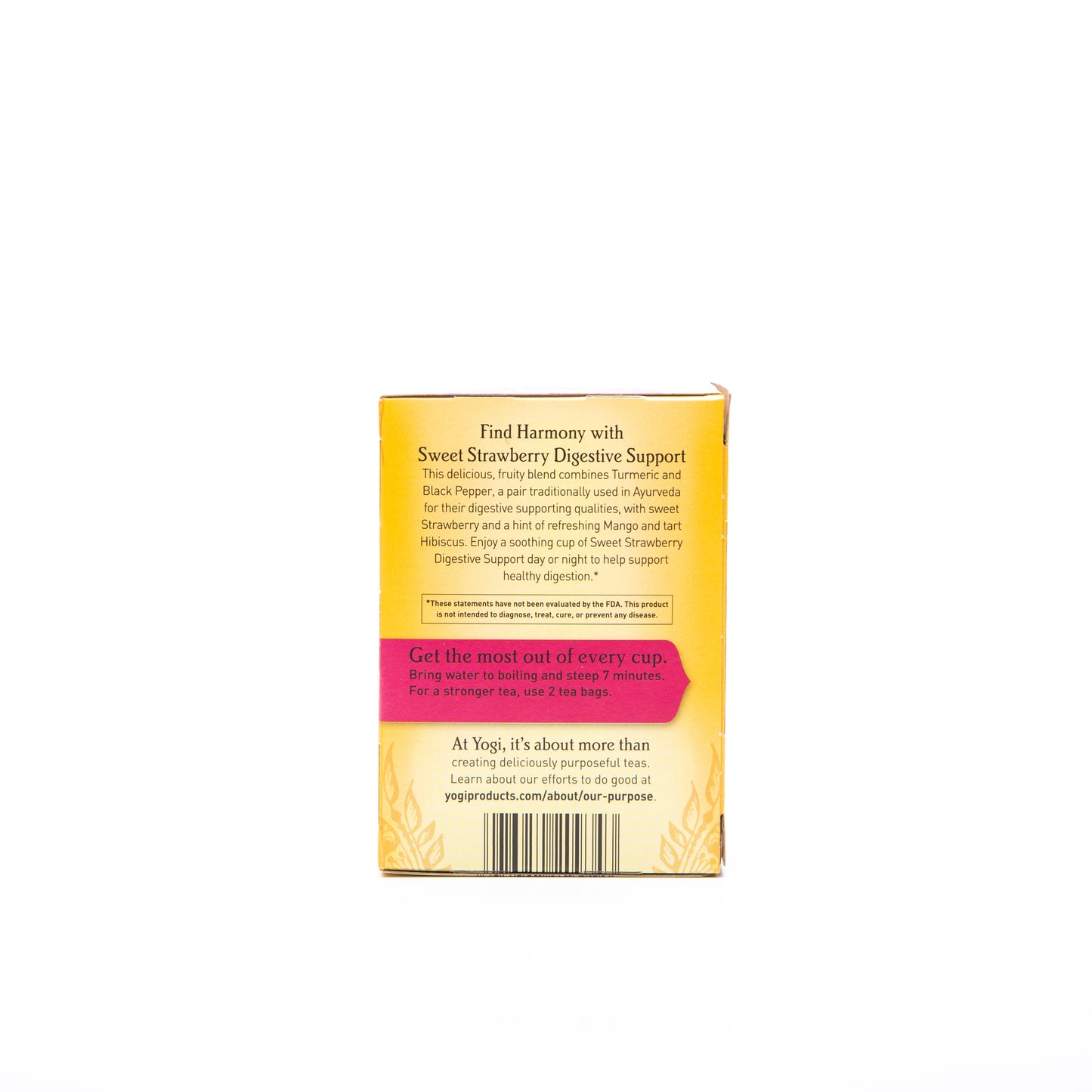 Yogi Sweet Strawberry Digestive Support 16 Tea Bags