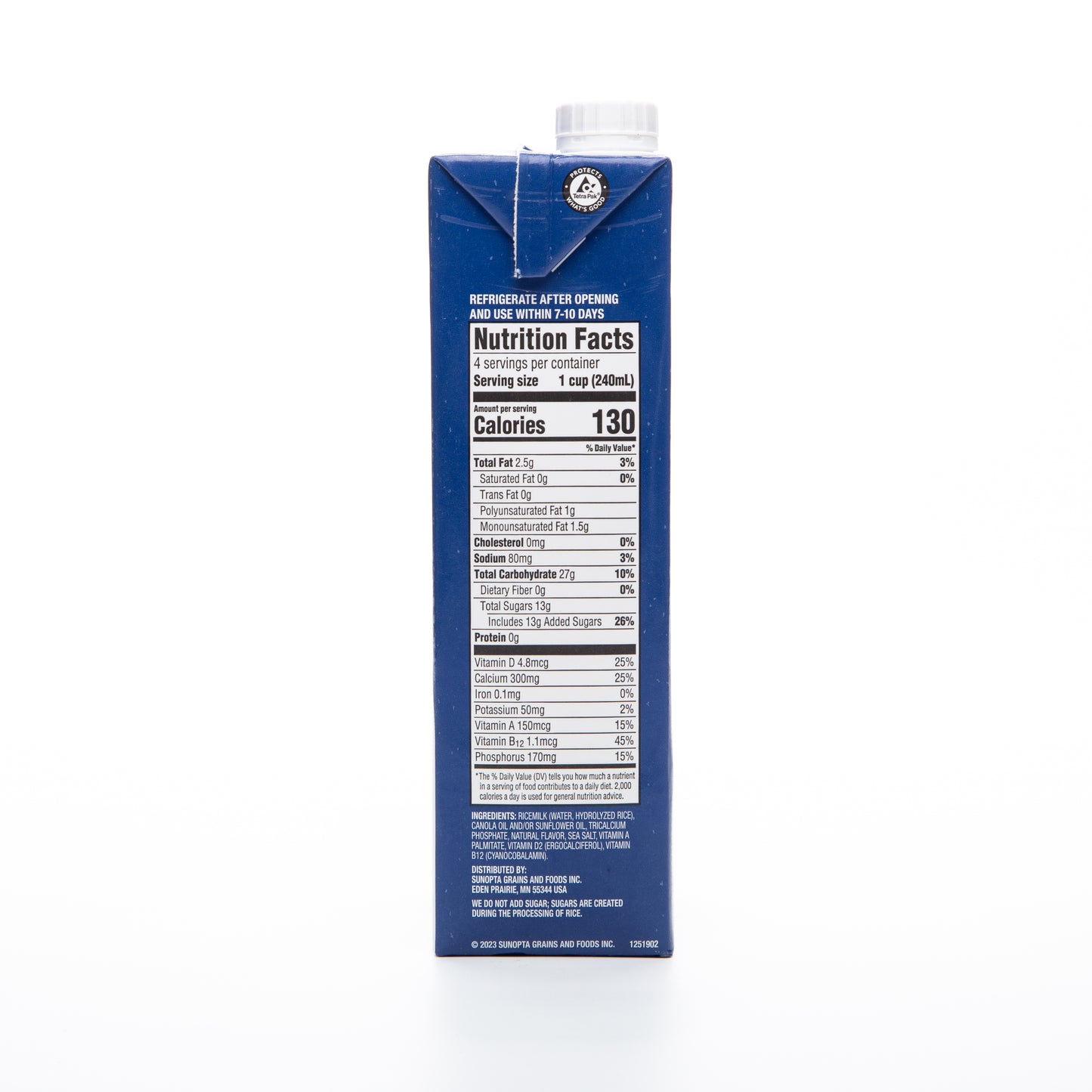 Dream Organic Vanilla Rice Milk 946ml